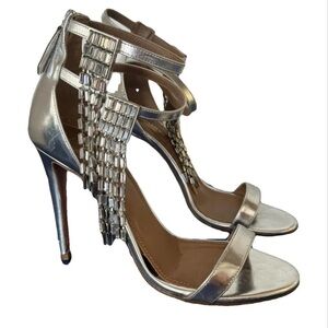 Aquazzura Silver Studded Heels